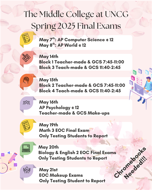 Spring 2025 Final Exam Schedule